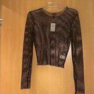 Sparkly mesh top